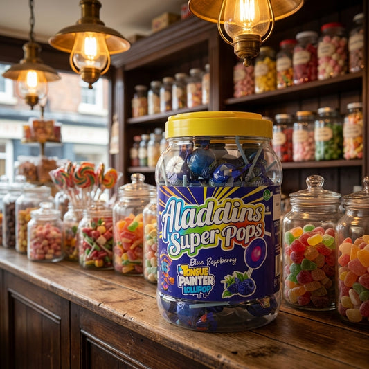 Aladdins Super Pop Blue Raspberry 60 Pieces