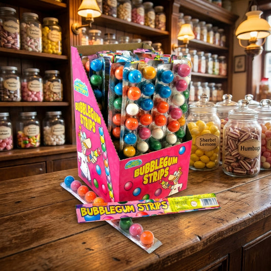 Crazy Candy Factory Bubblegum Strips 40x30g