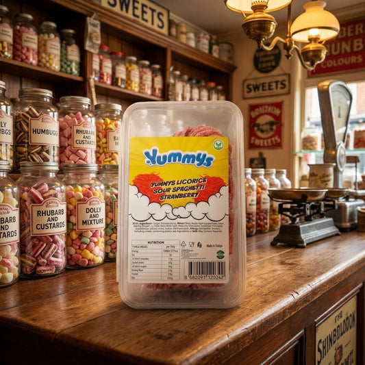 Yummys Sour Spagetti Strawberry 1kg - illustrative lifestyle shot position 2