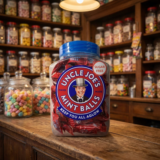 Uncle Joe's Sugar Free Mint Balls Jar 800g - illustrative lifestyle shot position 2