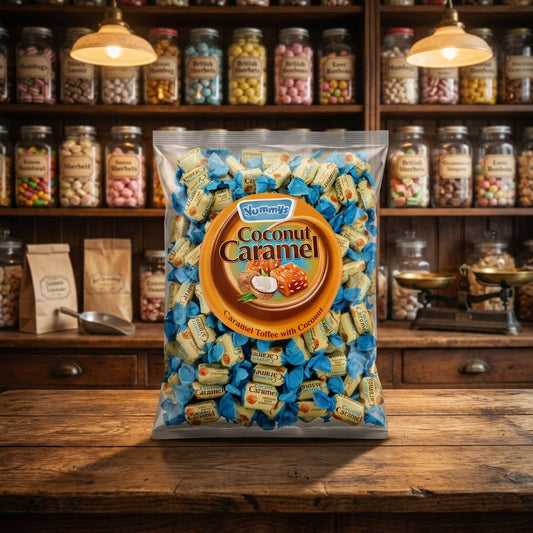 Yummys Coconut Caramel Toffees 1kg - illustrative lifestyle shot position 2