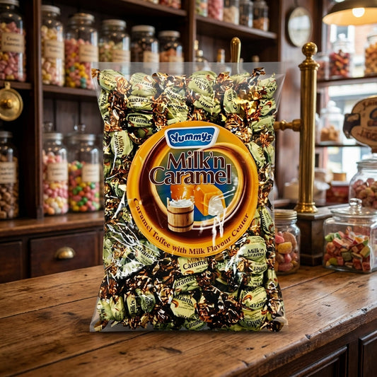 Yummys Milk N Caramel Toffees 1kg - illustrative lifestyle shot position 2