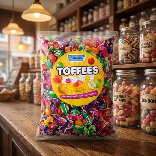 Yummys Fruit Flavoured Toffees 1kg - illustrative lifestyle shot position 2