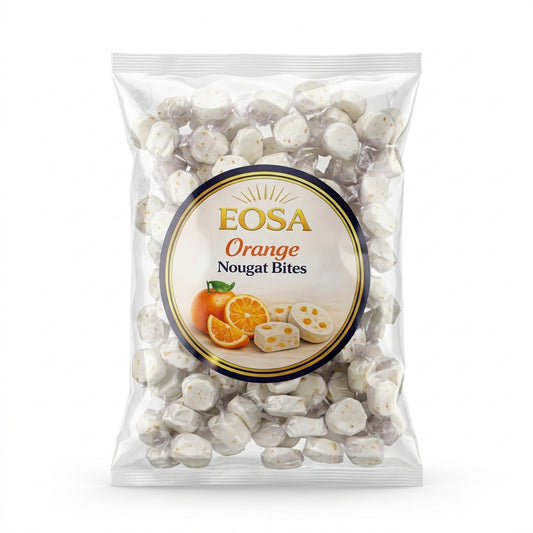 Krazy Kandi Orange Nougat Bites Individually Wrapped 1kg