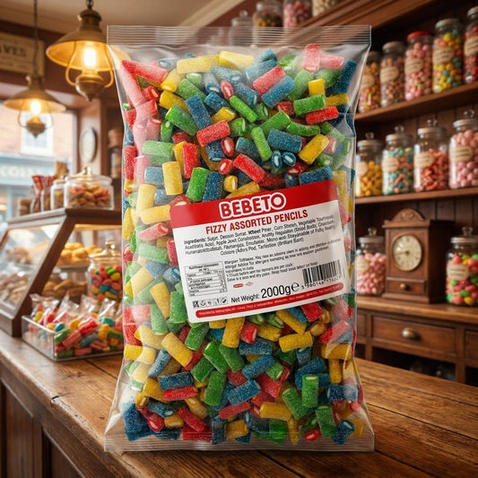 Bebeto Fizzy Assorted Pencil Bites 2kg