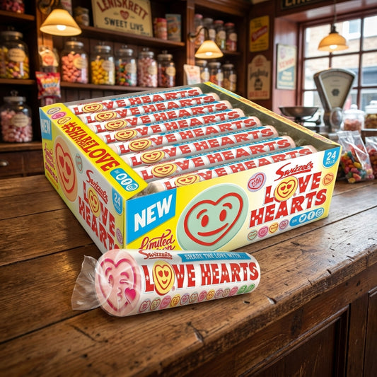 Swizzels Love Heart Rolls 24x39g - illustrative lifestyle shot position 2