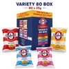 Seabrook Variety Packs Sea Salted Salt & Vinegar Prawn Cocktail Cheese & Onion 2kg
