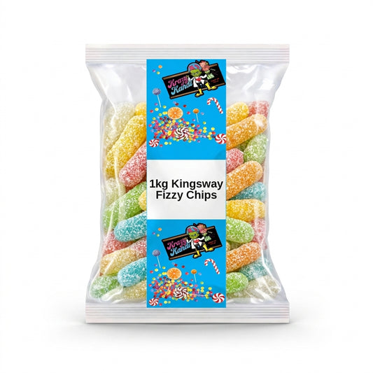 Krazy Kandi Fizzy Chips 1kg View 2 - Krazy Kandi Sweet Shop, Bootle Liverpool