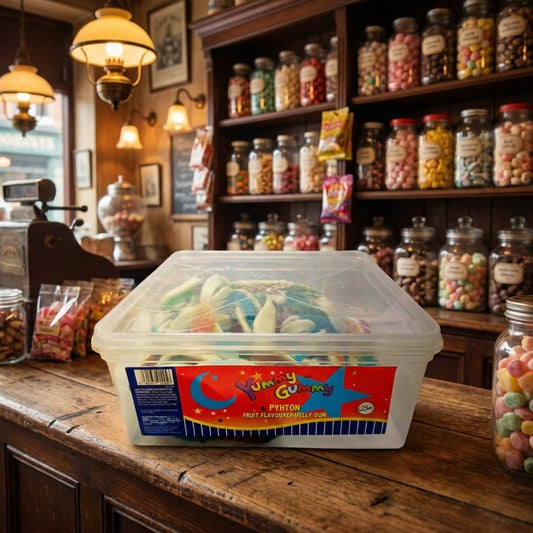 Yummy Gummy Pythons Tub 1kg - illustrative lifestyle shot position 2