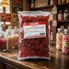 Bebeto Cherry Lips 2kg displayed on a traditional wooden counter in a classic British sweet shop setting