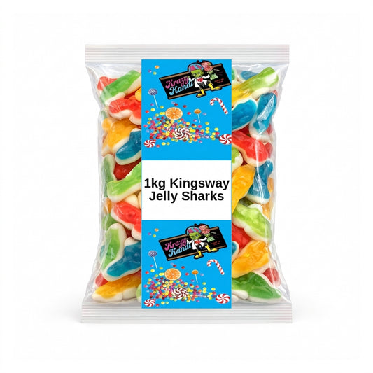 Krazy Kandi Jelly Sharks 1kg View 2 - Krazy Kandi Sweet Shop, Bootle Liverpool