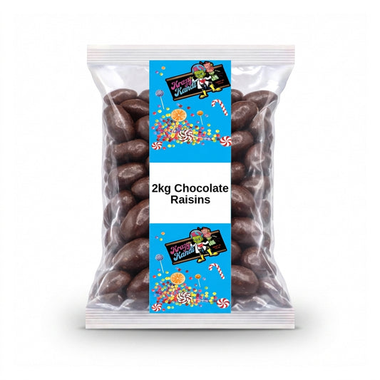 Krazy Kandi Chocolate Raisins 2kg View 2 - Krazy Kandi Sweet Shop, Bootle Liverpool