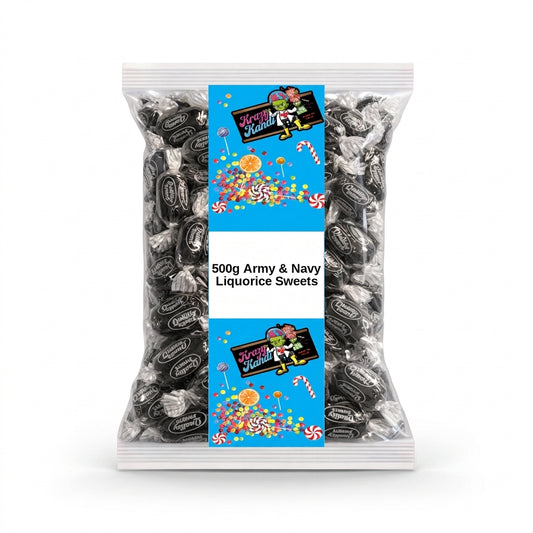 Krazy Kandi Army & Navy Liquorice Sweets 500g