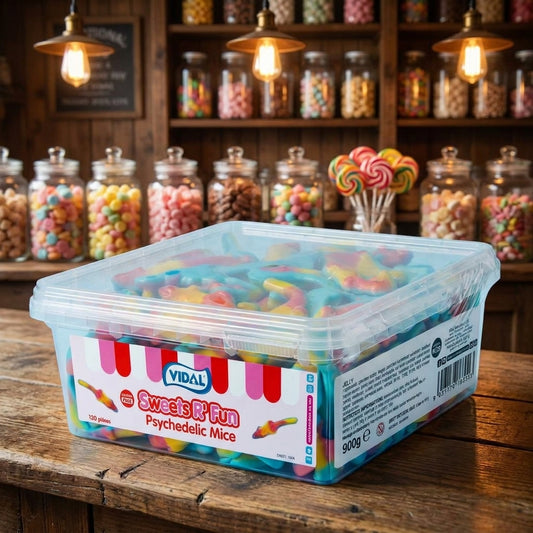 Vidal Psycho Mice Tub 120 Pieces 780g - illustrative lifestyle shot position 2