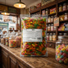 Bebeto Snakes 2kg displayed on a traditional wooden counter in a classic British sweet shop setting