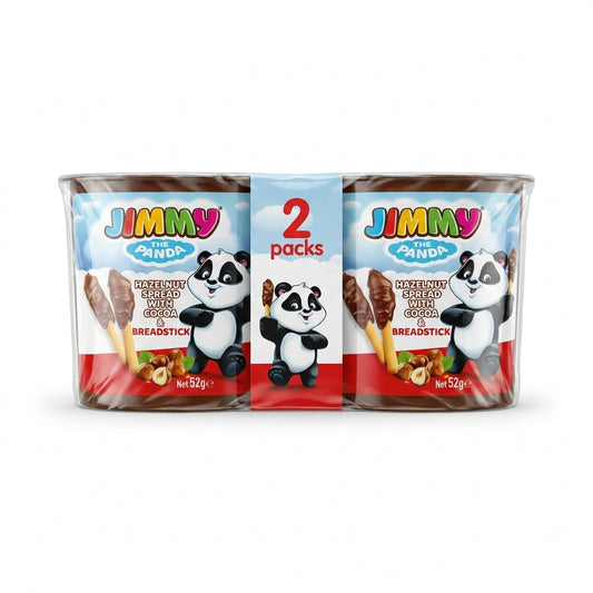 Jimmy The Panda Hazelnut Spread with Cocoa & Breadstick 104g