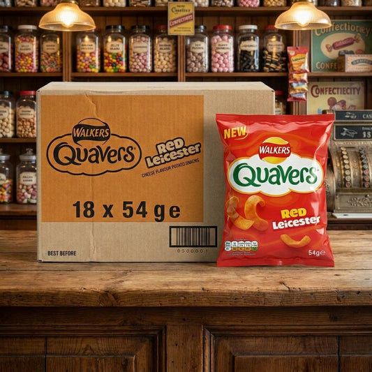 Quavers Red Leicester Flavour 18 Pack 54g - illustrative lifestyle shot position 2