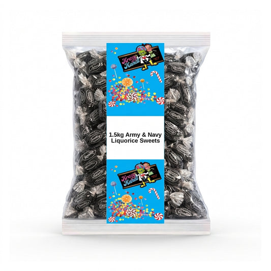 Krazy Kandi Army & Navy Liquorice Sweets 1500g