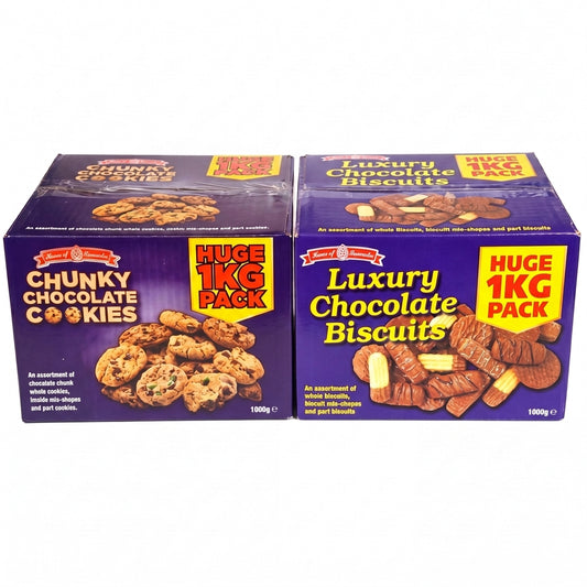 Close-up detail of House Of Lancaster Luxury Broken Chocolate Biscuits & Chunky Cookies Broken Biscuits 2kg confectionery