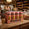 Rockstar Energy 12 x 330ml Energy Drink Peach Flavour 1kg