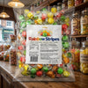 Krazy Kandi Rainbow Stripes Drops Hard Rock Candy Individually Wrapped 1kg