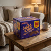 House Of Lancaster Jaffa Cakes Mis-shapes 1kg on a coffee table in a cosy home living room setting