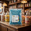 Krazy Kandi Yummy Gummy Fizzy Blue Raspberry Bottles Bag 1kg