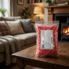 Bebeto Sugared Hearts 2kg on a coffee table in a cosy home living room setting