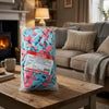 Bebeto Giant Fizzy Blue Bottles 2kg on a coffee table in a cosy home living room setting