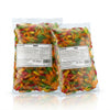 Two packs of Bebeto Snakes 2kg commercial marketing layout on a reflective white surface