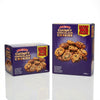 Two packs of House Of Lancaster Chunky Chocolate Cookies 1kg commercial marketing layout on a reflective white surface