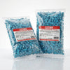 Two packs of Bebeto Fizzy Blue Raspberry Pencil Bites 2kg commercial marketing layout on a reflective white surface