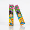 Two packs of Bebeto Giant Pencils 400g commercial marketing layout on a reflective white surface