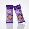 Two packs of Cadburys High Lights Milk Chocolate Drink 30 x 11g Sachets commercial marketing layout on a reflective white surface