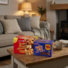 Two packs of House Of Lancaster Luxury Broken Assorted Biscuits & Jaffa Cakes Broken 2300g commercial marketing layout on a reflective white surface