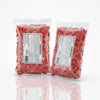 Two packs of Bebeto Sugared Hearts 2kg commercial marketing layout on a reflective white surface