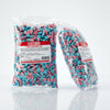 Two packs of Bebeto Fizzy Bubblegum Bottles 2kg commercial marketing layout on a reflective white surface