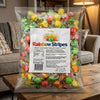 Krazy Kandi Rainbow Stripes Drops Hard Rock Candy Individually Wrapped 1kg