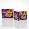 House Of Lancaster Luxury Broken Chunky Cookies & Jaffa Cakes Mishapen 2kg floating in anti-gravity composition with loose sweets on blue background