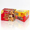 House Of Lancaster Luxury Broken Assorted Biscuits & Fully Coated Broken 2300g floating in anti-gravity composition with loose sweets on blue background