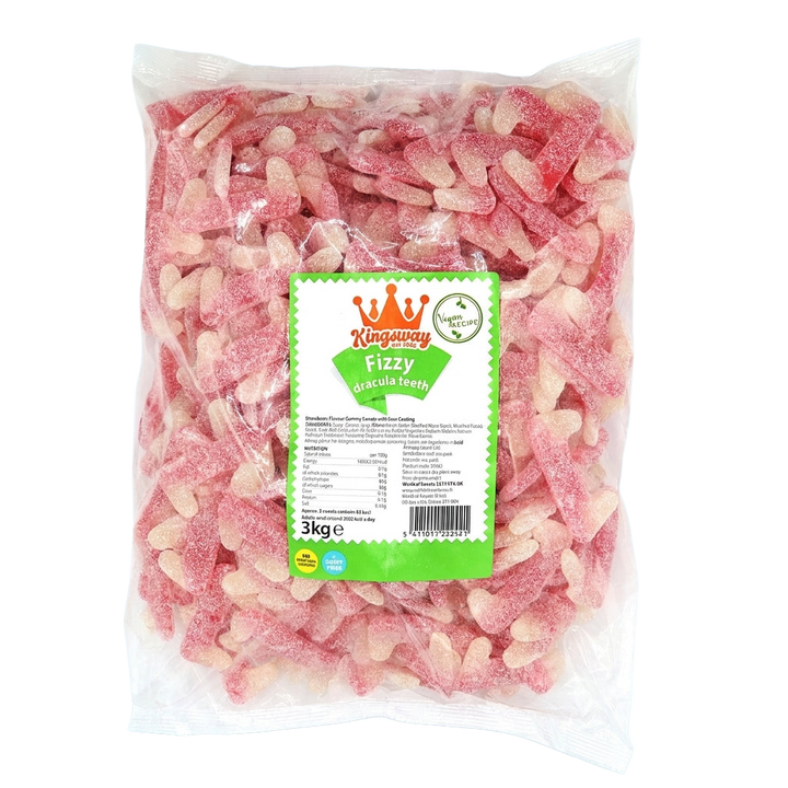 Kingsway Fizzy Dracula Teeth 3kg Pick & Mix Bulk Sweets