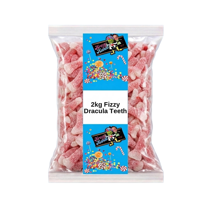 Krazy Kandi Fizzy Dracula Teeth 2kg Pick & Mix Bulk Sweets
