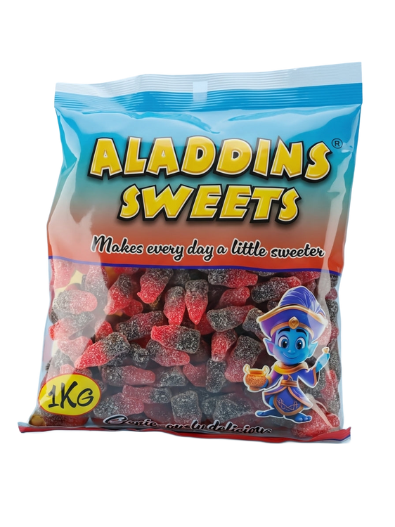 Aladdins Fizzy Cherry Cola Bottles 1kg Pick & Mix Bulk Sweets
