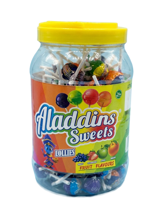 Aladdins Fruit Lollipops 120 Pieces Pick & Mix Bulk Sweets