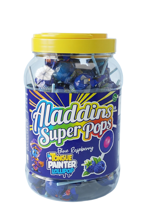 Aladdins Super Pop Blue Raspberry 60 Pieces Pick & Mix Sweets