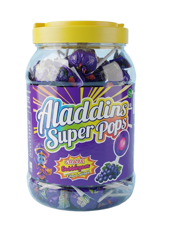Aladdins Super Pop Grape 60 Pieces Pick & Mix Bulk Sweets