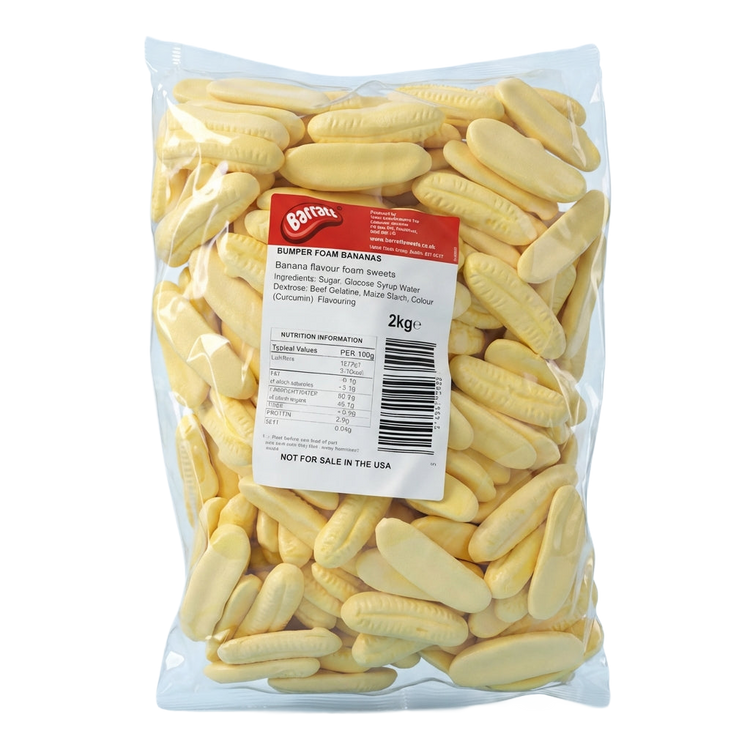Barratt Bumper Banana 2kg Pick & Mix Bulk Sweets