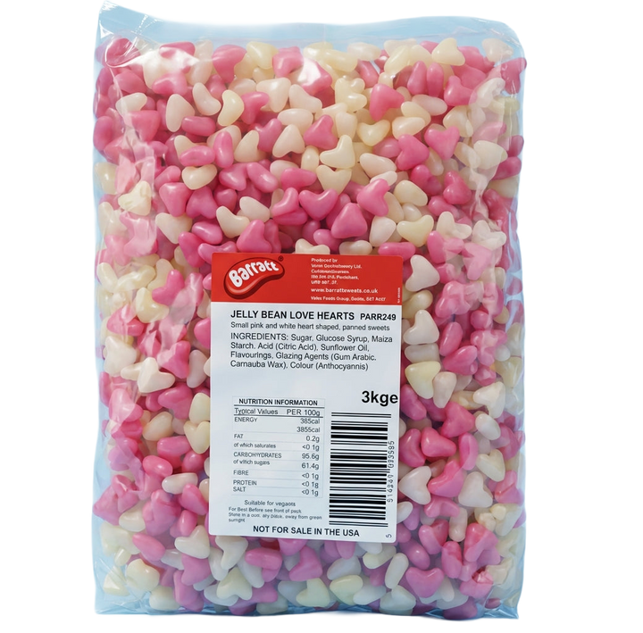 Barratt Jelly Bean Love Hearts 3kg Pick & Mix Bulk Sweets