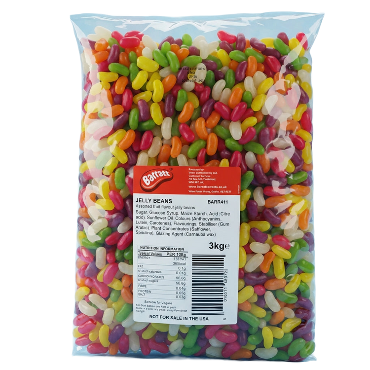 Barratt Jelly Beans 3kg Pick & Mix Bulk Sweets