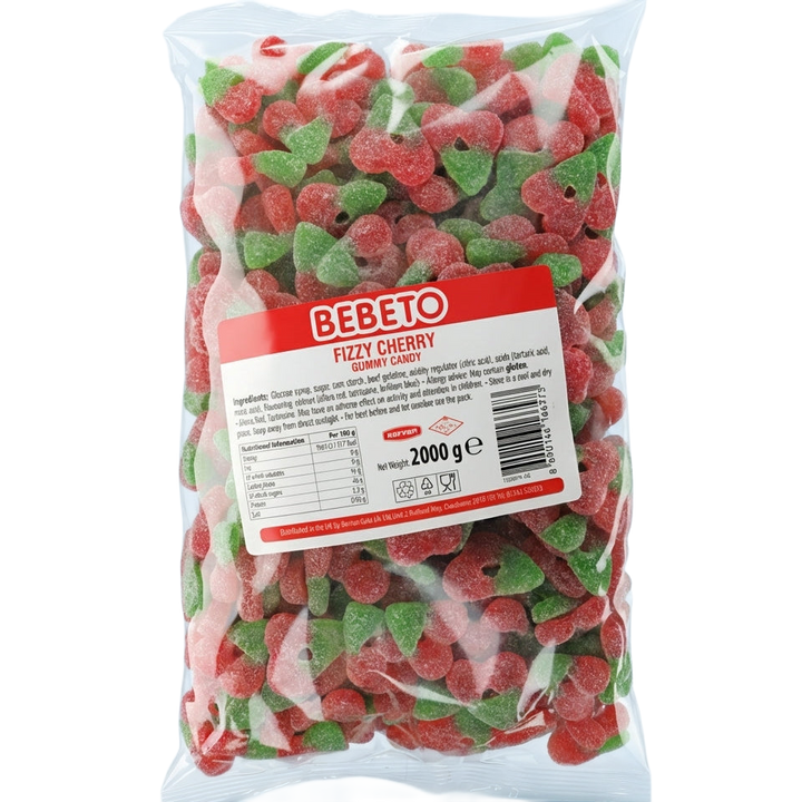 Bebeto Fizzy Cherries 2kg Pick & Mix Bulk Sweets